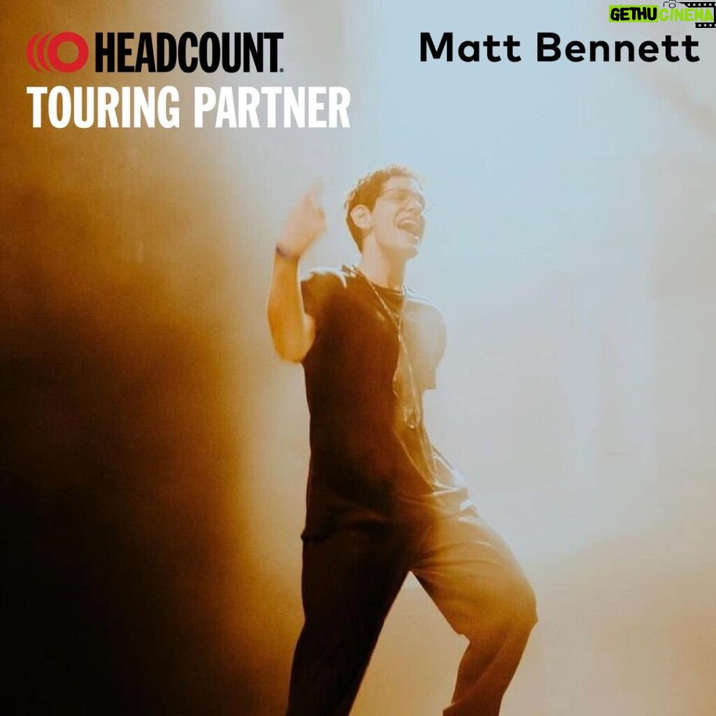 Matt Bennett Instagram - Exciting news! I’m partnering with @headcountorg to get people registered to vote! Look for the HeadCount booth at @iparty and sign up! Also if you’d like to volunteer reach out to HeadCount and they’ll give you all the information you need! Thank you!