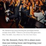 Matt Bennett Instagram - Party 101 got written up in the New York Times! The article is behind a paywall but here are some highlights! Link in bio if you want to check out the whole thing :)