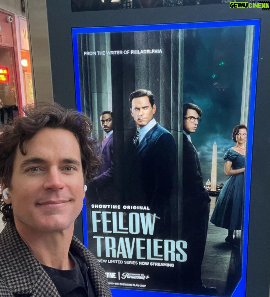 Matt Bomer Instagram - ❤️NYC❤️ Fellow Travelers now streaming on @paramountplus and @showtime @maestrofilm in theaters Nov 22 All styling: @warrenalfiebaker Grooming: @melissa.dezarate and Losi