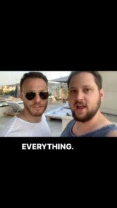 Matt McGorry Instagram - Self motivation from @thebursin and I on the rooftop of @mebarcelonahotel #MeisWe #SagradaFamília #Gaudi Barcelona, Spain