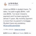 Matt McGorry Instagram - Repost @freckledwhileblack 🙏🏼❤️🙏🏼♥️ ・・・ “Don’t get it twisted: this is still a win because just a year ago Biden was saying he wouldn’t forgive a dime. AND watch how these elected officials throw us crumbs expecting a standing ovation in exchange. ✊🏽 Cancel predatory student loan interest rates both retroactively and for the future. ✊🏽 Forgive ALL student loan debt. ✊🏽 Invest in free public and community college educations so that we don’t have to do this again every few years as new students take on new debt. Before you call these demands “pie-in-the-sky,” ask yourself when you became so accustomed to settling for the bare minimum. I believe that we will win.”