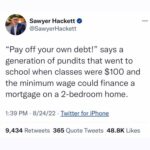 Matt McGorry Instagram - Repost @freckledwhileblack 🙏🏼❤️🙏🏼♥️ ・・・ “Don’t get it twisted: this is still a win because just a year ago Biden was saying he wouldn’t forgive a dime. AND watch how these elected officials throw us crumbs expecting a standing ovation in exchange. ✊🏽 Cancel predatory student loan interest rates both retroactively and for the future. ✊🏽 Forgive ALL student loan debt. ✊🏽 Invest in free public and community college educations so that we don’t have to do this again every few years as new students take on new debt. Before you call these demands “pie-in-the-sky,” ask yourself when you became so accustomed to settling for the bare minimum. I believe that we will win.”