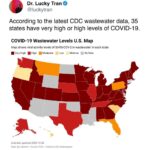 Matt McGorry Instagram - Repost @luckytran ・・・ “According to the latest CDC COVID-19 wastewater data, we are currently in the second-biggest surge of the pandemic. 35 states have very high or high levels of COVID-19. The surge will peak in the next week, with ~2 million infections per day. During this surge, ~100 million people total (~1 in 3 people in the US) will likely get COVID. If you are sick, please stay home if you can. If you have to go into work, please wear an N95 mask to protect others. If you are an employer or political leader, please increase paid sick days. And the reality is that because many people attended large unmasked events over the holidays, and we are in a big surge of COVID cases, now is one of the most important times of the year to wear a mask. Wastewater data suggests there was a 50%+ chance you encountered someone with COVID if you attended an event with 20+ people over the holidays. You can transmit COVID before you develop symptoms, so now is a good time to wear a mask to protect others, and also yourself (if you were lucky enough to avoid infection over the holidays). Start the new year by staying safe and healthy by following the science and taking a few simple precautions like getting vaccinated, wearing a mask, testing, and staying home when you are sick! #health #holidays #newyear #science #medicine #celebration “