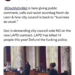 Matt McGorry Instagram - Truly despicable. The amount of other services that could be funded with this money. Things that actually contribute to people’s well-being and safety. Repost @docmellymel ・・・ “City Council approved a contract to cops that makes their starting salary $97k…that’s before overtime and bonuses and at a time when the killings of our people and police corruption by lapd is at an all time high. Grateful for the 3 City Councilmembers @cd1losangeles @cd13losangeles & @cd4losangeles who voted for what’s right and to THE PEOPLE for speaking out @blmlosangeles @africatowncoalition_ @peoplescitycouncil @stoplapdspying Our only solution… Community. No amount of money is worth your soul or the lives of your people. #DontBeACop “