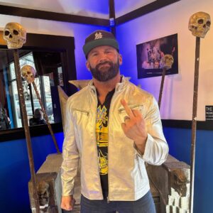 Matthew Cardona Instagram - The Deathmatch King needs his own throne…

Had a great time last night at @nightmarefactoryga for @turnbuckle_championship. 

#WeWantCody