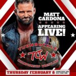Matthew Cardona Instagram - Tonight I’ll be at @turnbuckle_championship! Come see The Indy God!!!