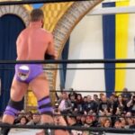 Matthew Cardona Instagram - The Broskis Elbow at @gamechangerwrestling! Can you believe they threw the elbow pad back at me? 🎥: @Calexfornia_