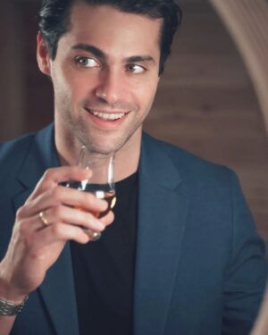 Matthew Daddario Instagram - #ad21+ A special thank you to @the_macallan for having me last week to celebrate Chef @danielhumm and his @hauteliving cover issue! Delicious food, incredible cocktails, and great company. Sláinte! #TheMacallan #MacallanUS

It's always nice to work with a brand you already like to use.