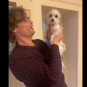Matthew Gray Gubler Instagram - it took two strong irishmen and a crowbar to pry this bundle of fluff from my arms 💜