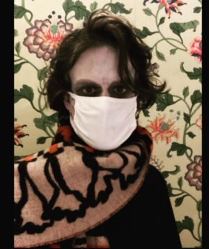 Matthew Gray Gubler Instagram - nighttime look for floating through graveyards