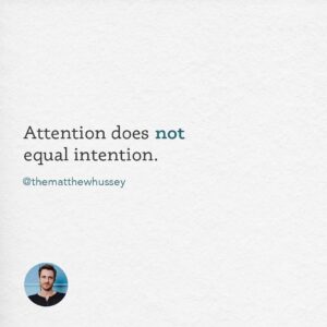 Matthew Hussey Instagram - When we get attention from someone it’s exciting. Our mind runs away with the possibilities: “What if THIS is the person?” “What if this led to something amazing?!”. We get invested in a story that our mind creates, not necessarily based on real investment, but on the attention we are getting. 

There’s nothing wrong with enjoying the attention that someone is giving you. Just don’t confuse it with someone having a genuine INTENTION for things to lead somewhere real. You can’t instantly know what someone’s intentions are. But there are some ways to gauge: 

- ASK questions: About their nature, their goals, their plans in life and what they are looking for. This does NOT mean interrogating someone, it just means having a genuine and relaxed CURIOSITY about the person in front of you. 

- Measure ACTIONS (not just words) - do their actions show they are actually prepared to invest in this dynamic with you? Their actions have to be promising, not just their language.  

- THEY ASK questions. Are they genuinely trying to get to KNOW you, or just enjoying your company? Someone with real intention will ask you a lot of questions because they are evaluating you for a more important role in their life than simply the person they are sleeping with right now. They are not just interesting, they are interested. 

- They’re PLANNING. Are they getting excited about things they want to do/see/experience with you beyond tomorrow night? 

- They INVOLVE you - Are they thinking about you in their decision making process? Do you always hear about decisions once they have been made, or is it evident that the plans they are making are taking account of you and your ability to spend time together?