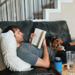 Matthew Lewis Instagram - After a tiring day of PlayStation for me and chasing squirrels for Nellie it’s time to put our feet up and assume our positions for the rest of the evening.