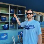 Matthew Lewis Instagram - Just my luck the @dodgers would pull off a comeback like tonight the day AFTER I go to the game. Still, this is me pointing at @cody_bellinger’s helmet because I’m cool and also me very happy to be next to tonight’s game winner @dugie11. Thanks for having me!