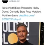 Matthew Lewis Instagram - Luckily, the news that I am not funny has yet to reach New Zealand so they’re letting me make a comedy film alongside @rosematafeo who will be both eating and acting for two. @babydonefilm