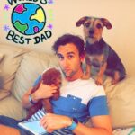 Matthew Lewis Instagram - This was sent to me on Father's Day by my other half but I'm posting it now because I miss my doggies and it's my birthday and I can do what I want. Thanks for all the messages today, you're all incredible to me. I'll endeavour to try my best and keep trying to entertain you all, if you'll let me, for as long as they'll let me. Love xx