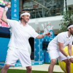 Matthew Lewis Instagram - Anyone fancy a game of mixed doubles? Really excited to reunite with this guy today and enjoy a bit of “friendly” competition.   @nintendouk challenged me and @t22felton to settle the score and celebrate the release of the new Nintendo Switch Sports game, out today. He actually reckons he’s gonna beat me in a head-to-head at chambara, football and tennis at the Nintendo Switch Sports Park. Lol, good luck pal! 😳   If you want to watch how it all goes down, follow along on our stories all day, where we’ll be sharing the results.   Are you #TeamFelton or #TeamLewis?   #Ad #NintendoSwitchSports