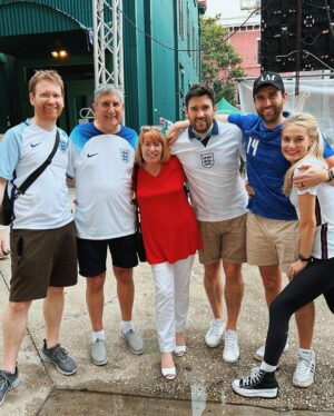 Matthew Lewis Instagram - What an end to 2022. The Lewis family visits 🇺🇸 for my Dad’s 80th birthday. Enormous thank you to @experiencekissimmee for hosting us at @encoreresort in Reunion.

From a private dining experience to a cinema room for the World Cup. From the swimming pool to the golf course. It was a perfect trip that had it all. Here’s to 80 more years!