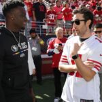 Matthew Lewis Instagram - Enormous thanks to @49ers for their hospitality. On a cultural exchange from @leedsunited and learnt a lot, can’t wait to see where this partnership can take both clubs. Obviously frustrated with both results this weekend. But like I said to @mannymoseley here, elite athletes like us can’t afford for heads to drop. On to the next one 👊🏼 Levi's Stadium