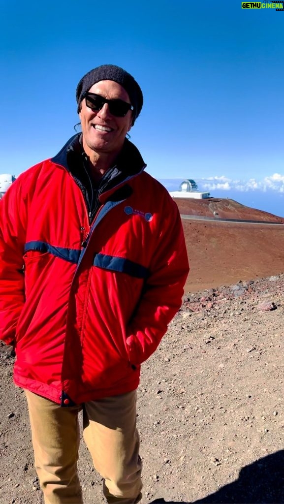 Matthew McConaughey Instagram - on top of tallest mountain on earth #travelwithmcconaughey