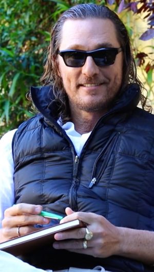 Matthew McConaughey Instagram - dudes journal 
#greenlightsjournal