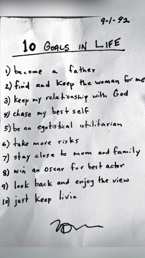 Matthew McConaughey Instagram - goals from ‘92
#greenlightsjournal #greenlightsbook