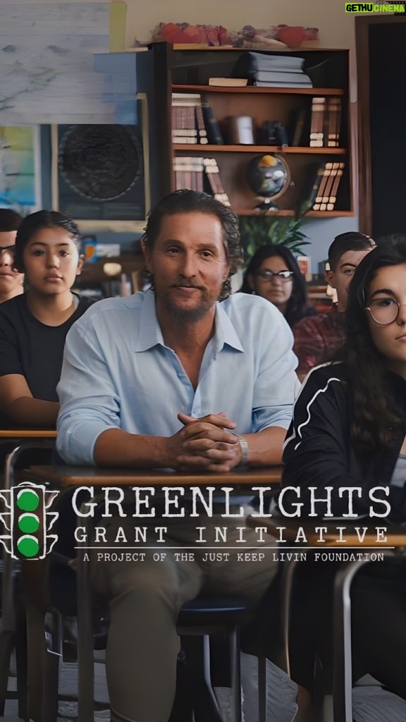 Matthew McConaughey Instagram - Today, Camila and I are launching the Greenlights Grant Initiative to simplify the federal grant application process for schools. We want to help connect communities, students, and teachers with resources to support mental health programs and safer learning environments. Check out greenlightsgrantinitiative.org and share it around so we can bring real change for our kids. #maketheirlivesmatter #greenlightsgrantinitiative #justkeeplivin