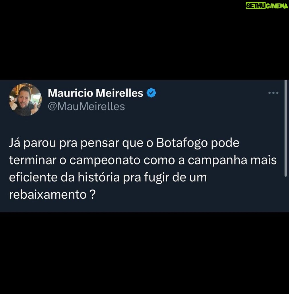 Maurício Meirelles Instagram - MAIS UMA SEMANA SENDO BOTAFOGUENSE.