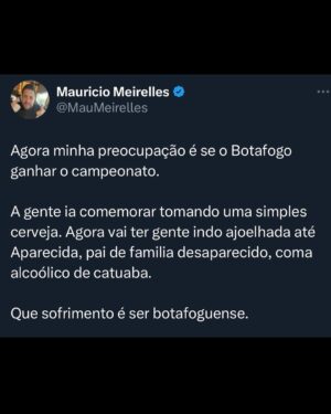 Maurício Meirelles Instagram - Que sofrimento é ser botafoguense