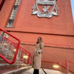 Maura Rivera Instagram – Fotos favoritas partido Legends 🇨🇱🇬🇧⚽️ @liverpoolfc Anfield Stadium, Liverpool