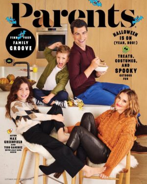 Max Greenfield Instagram - Thank you @parents for having us 🙌
Join @tesssanchezgreenfield and I at 2pm PST as we go live with @parents to talk about parenting, having to home school and my picture book #idontwanttoreadthisbook 📕 
Avail NOV 9 @penguinkids 
🙌 @ericraydavidson 📷