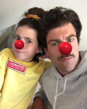 Max Greenfield Instagram - #RedNoseDay is BACK at @Walgreens but like most things it looks a little different this year. Instead of buying a Red Nose from the store you can download the Red Nose from the comfort of your home. All you have to do is make a donation! Let's all put our #NosesON and donate to keep our children educated healthy and safe. bit.ly/DonateRedNoseDay