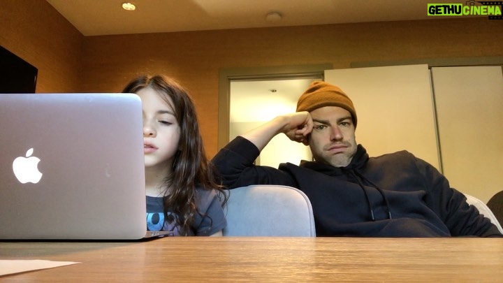 Max Greenfield Instagram - The vibe in the classroom has deteriorated #homeschool