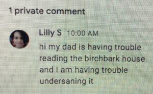 Max Greenfield Instagram - My daughter sent this message to her teachers today! Just in case you were wondering what bottom looks like. #homeschool