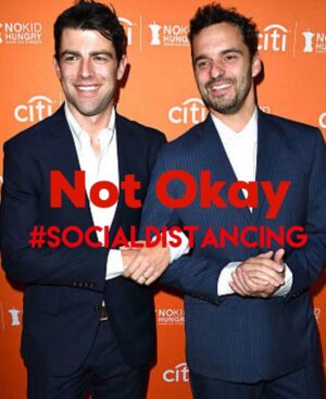 Max Greenfield Instagram - #socialdistancing @mrjakejohnson