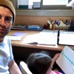 Max Greenfield Instagram – #HomeSchooling 
#ProfessorGreenfield 
God Help Us All 🙏🏻🙏🏻🙏🏻