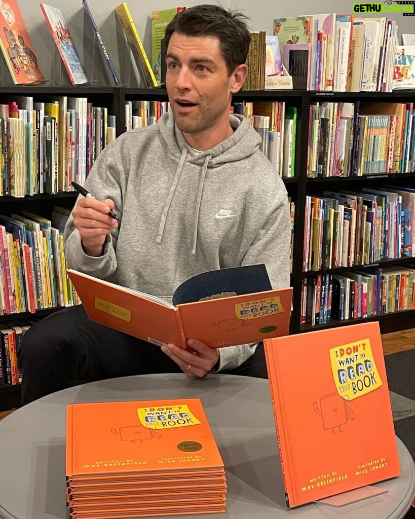 Max Greenfield Instagram - Stop by the great @chevaliersbooks for a signed copy of #idontwanttoreadthisbook 📚