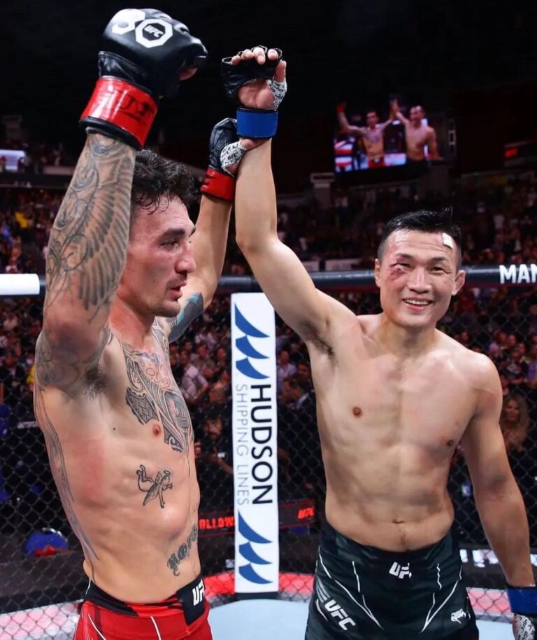 Max Holloway Instagram - What an honor to share the octagon with you @koreanzombiemma . The man, the myth, the legend. Watching you through out the years and how you carried yourself in the fight world, with humility and respect. like a true martial artist. The OGs of WEC/UFC. None of these circus acts. You are the last of a dying breed. Thank you for paving the way. Enjoy your retirement, looking forward to your first singing album my brother 🤙🏻