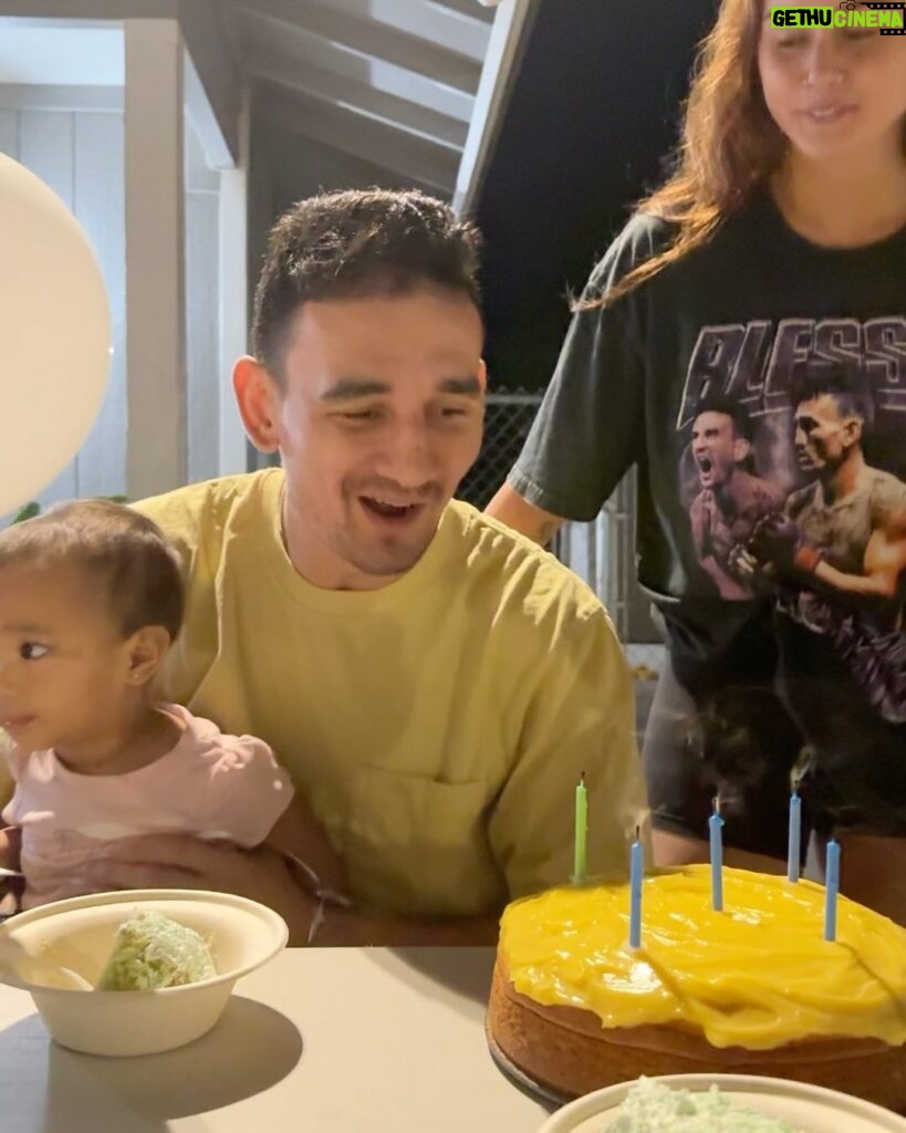 Max Holloway Instagram - The wife tried to cake me the first time and failed 😂 she came back with the cupcake tho. Unfair haha. Thank you everyone for the bday wishes! Stay blessed fam 🤍