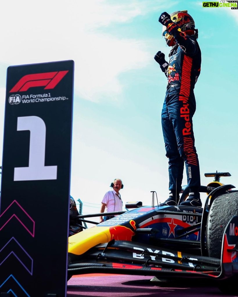 Max Verstappen Instagram - It’s incredible to win my 50th Grand Prix here today. I feel very proud to achieve this! This was a tough race, but it’s great that we were still able to win. Amazing job by everyone in the team 👏 @redbullracing Circuit of The Americas