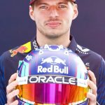 Max Verstappen Instagram - Similar clean design, new colors, new details 🎨😉 Really like how the helmet turned out, can’t wait to race with this one at the Miami GP 🌴 For the mini helmets, check out Verstappen.com 🔗 Link in bio F1 Miami Grand Prix