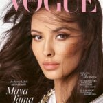 Maya Jama Instagram – Welcome to the world according to It-girl @MayaJama. Women, men, television executives, fashion designers – everyone has fallen hard for @BritishVogue’s August 2023 cover star. Writer @Raven__Smith hits the town with the UK’s girl of the moment as she goes global. In the new issue she discusses taking on #LoveIsland, family drama, and the misconceptions around her dating life. Click the link in bio to read the interview, and see the full story in the new issue, on newsstands Tuesday 18 July.

#MayaJama wears a hoodie sweater and t-shirt by @MiuMiu and jewellery by @TiffanyAndCo, photographed by @StevenMeiselOfficial and styled by @Edward_Enninful, with hair by @GuidoPalau, colourist @SuiteCarolineSalon, make-up by @PatMcGrathReal, nails by @JinSoonChoi and production by @ProdN_ArtAndCommerce.

[Image description: Image is a close-up shot of Maya Jama, a mixed-race woman with windswept dark brown hair, on the cover of British Vogue. She wears winged liner and a sweep of bronzer with a peachy lip. Just visible in the bottom of the image are her grey hoodie sweater and T-shirt, both by Miu Miu, worn with a gold and diamond link necklace by Tiffany & Co. Above her head, the Vogue logo appears in coral pink, while a cover line declares: “Fashion’s love affair with Maya Jama.”]