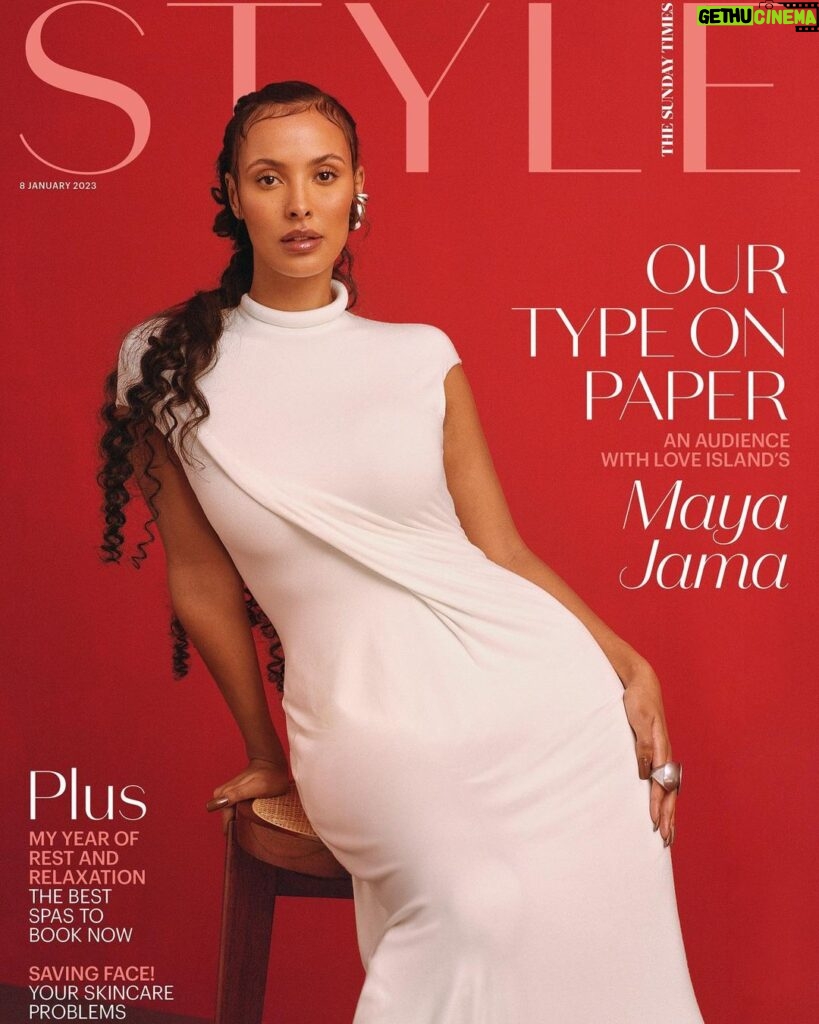 Maya Jama Instagram - Sunday Times Style Cover. (Out Sunday)