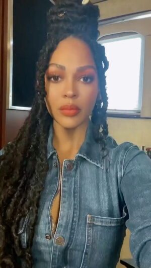 Meagan Good Instagram - ᴅᴜᴇ ᴛᴏ ᴘᴇʀsᴏɴᴀʟ ʀᴇᴀsᴏɴs.. ɪ’ᴍ ɢᴏɪɴɢ ᴛᴏ ᴋᴇᴇᴘ ɢᴇᴛᴛɪɴɢ ʜᴏᴛᴛᴇʀ, sᴍᴀʀᴛᴇʀ ᴀɴᴅ ᴍᴏʀᴇ ᴄᴏᴍᴍɪᴛᴛᴇᴅ ᴛᴏ ᴍʏ ɪɴɴᴇʀ ᴘᴇᴀᴄᴇ ᴛʜᴀɴ ᴇᴠᴇʀ ʙᴇғᴏʀᴇ . 

ʟᴏᴠᴇ, 
ᴍᴇ

ᴘs .. ᴡᴇ ᴀʀᴇ ᴡᴏʀᴛʜʏ 🙏🏾

ᴛᴏᴅᴀʏ’s 👀 : 💄 | @makeupbyjmonroy + 😎 | @philippeuter + 🥼| @rivetutility
#GoodGirlWraps 

🤎