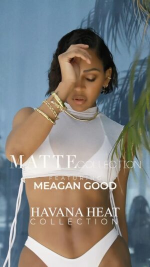 Meagan Good Instagram - ᴄʜᴇᴄᴋ ᴏᴜᴛ 👀  @MATTECOLLECTION 👙
ʜᴀᴠᴀɴᴀ ʜᴇᴀᴛ ᴄᴏʟʟᴇᴄᴛɪᴏɴ 🔥ғᴇᴀᴛᴜʀɪɴɢ- ᴍᴇ 🙈 

ʙᴇᴀᴛ | @makeupbyjmonroy + 
ʜᴀɪʀ | @jasmineashleyofficial