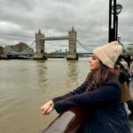 Meera Nandan Instagram - Casually posing next to the Tower bridge 🌉 #londonbridge #towerbridge #london #throwback #backtoreality #missing #christmasinlondon🇬🇧 #2023 #happiness #allheart #instagood Tower Bridge