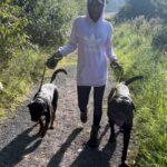 Mel B Instagram - Walking my boys 🌝 Leeds