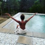 Mel B Instagram - This is how I start my birthday off,running running then ice pool to finish whoop whoop