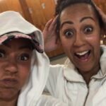 Mel B Instagram - Omg day 22 of my workout mission and today on my 17th workout was with my sister haha we did our first BLAZE class wow wow weeewa it was only 45min and it defo ripped into us oh yessss #monday #workout #done Leeds