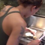 Mel B Instagram - Making pancakes for the first time for #PancakeDay Spoiler alert: things got WILD 🥞 Will there be pancakes?? Your guess is as good as mine 😂👩‍🍳