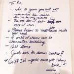 Melissa McCarthy Instagram - Found this note I wrote to myself years ago... still stands